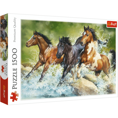 Puzzle Trefl 1500el Trzy Dzikie Konie